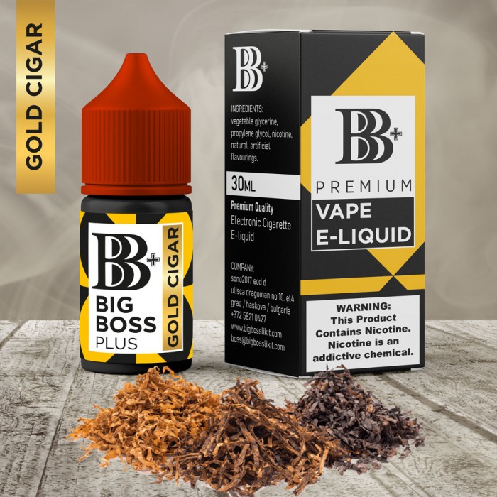 BB+ Plus Premium GOLD CİGAR 30ML Likit  en uygun fiyatlar ile eliptod.com da! BB+ Plus Premium GOLD CİGAR 30ML Likit özellikleri, fiyatı, incelemesi, yorumları ve taksit seçenekleri için hemen tıklayın!