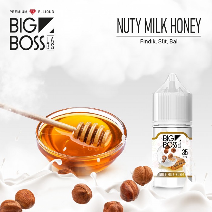 Big Boss Nuty Milk Honey 30 ML Salt Likit  en uygun fiyatlar ile eliptod.com da! Big Boss Nuty Milk Honey 30 ML Salt Likit özellikleri, fiyatı, incelemesi, yorumları ve taksit seçenekleri için hemen tıklayın!