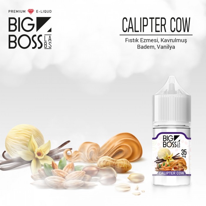 Big Boss Calipter Cow 30 ML Salt Likit  en uygun fiyatlar ile eliptod.com da! Big Boss Calipter Cow 30 ML Salt Likit özellikleri, fiyatı, incelemesi, yorumları ve taksit seçenekleri için hemen tıklayın!