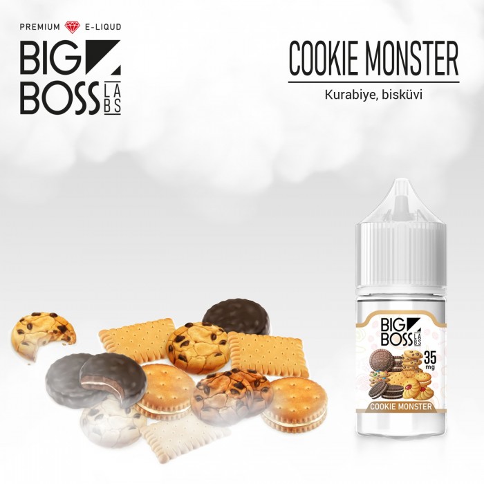 Big Boss Cookie Monster 30 ML Salt Likit  en uygun fiyatlar ile eliptod.com da! Big Boss Cookie Monster 30 ML Salt Likit özellikleri, fiyatı, incelemesi, yorumları ve taksit seçenekleri için hemen tıklayın!