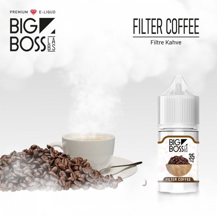 Big Boss Filter Coffe 30 ML Salt Likit  en uygun fiyatlar ile eliptod.com da! Big Boss Filter Coffe 30 ML Salt Likit özellikleri, fiyatı, incelemesi, yorumları ve taksit seçenekleri için hemen tıklayın!