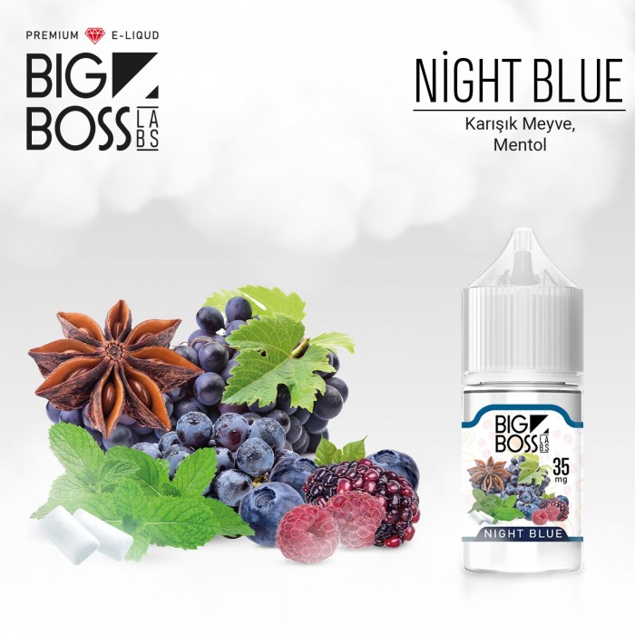 Big Boss Night Blue 30 Ml Likit  en uygun fiyatlar ile eliptod.com da! Big Boss Night Blue 30 Ml Likit özellikleri, fiyatı, incelemesi, yorumları ve taksit seçenekleri için hemen tıklayın!