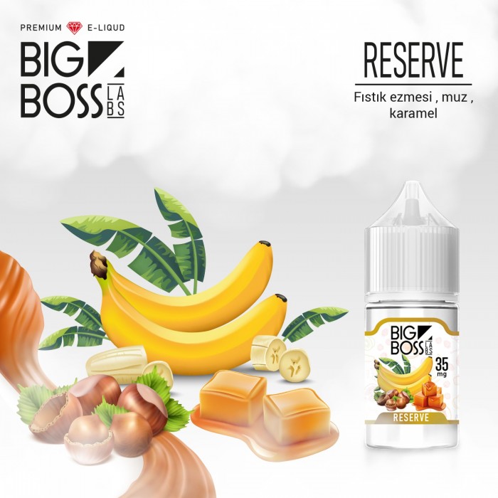 Big Boss Reserve 30 ML Likit  en uygun fiyatlar ile eliptod.com da! Big Boss Reserve 30 ML Likit özellikleri, fiyatı, incelemesi, yorumları ve taksit seçenekleri için hemen tıklayın!