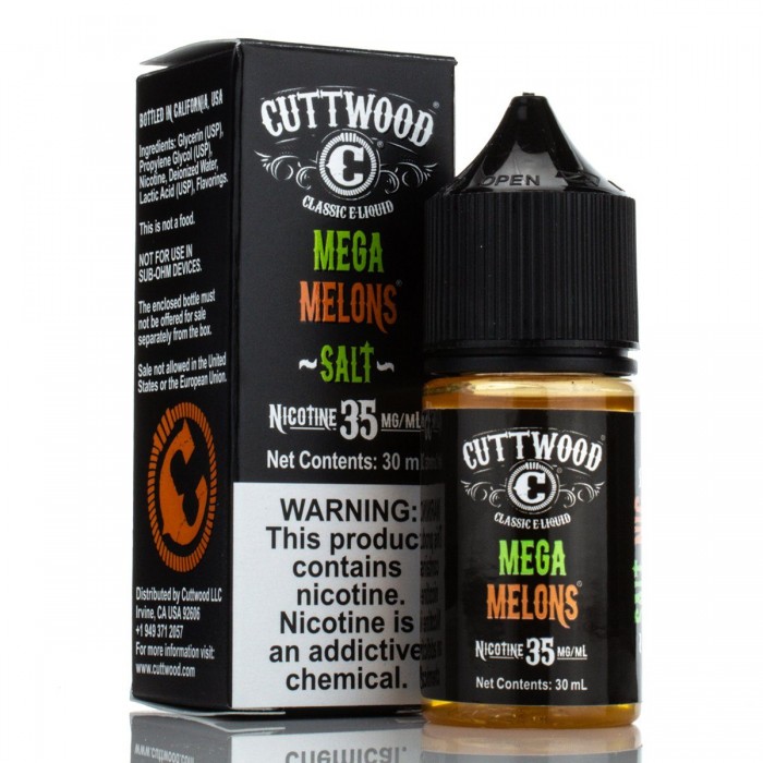 Cuttwood Salt Likit Mega Melons 30ml  en uygun fiyatlar ile eliptod.com da! Cuttwood Salt Likit Mega Melons 30ml özellikleri, fiyatı, incelemesi, yorumları ve taksit seçenekleri için hemen tıklayın!