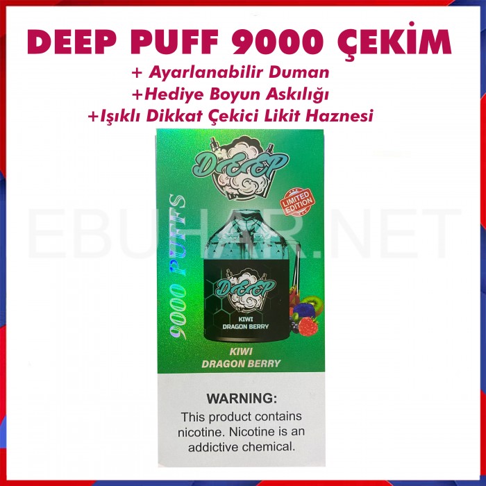 Deepbar 9000 Kiwi dragon berry  en uygun fiyatlar ile eliptod.com da! Deepbar 9000 Kiwi dragon berry özellikleri, fiyatı, incelemesi, yorumları ve taksit seçenekleri için hemen tıklayın!