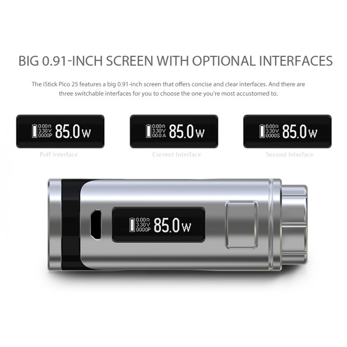 Eleaf iStick Pico 25 with Ello  en uygun fiyatlar ile eliptod.com da! Eleaf iStick Pico 25 with Ello özellikleri, fiyatı, incelemesi, yorumları ve taksit seçenekleri için hemen tıklayın!