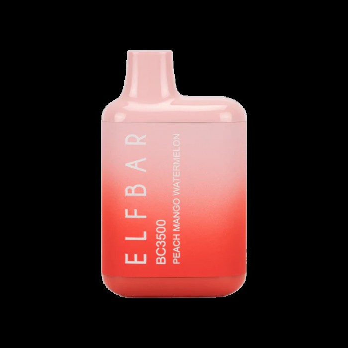 Elfbar 3500 Peach Mango Watermelon  en uygun fiyatlar ile eliptod.com da! Elfbar 3500 Peach Mango Watermelon özellikleri, fiyatı, incelemesi, yorumları ve taksit seçenekleri için hemen tıklayın!