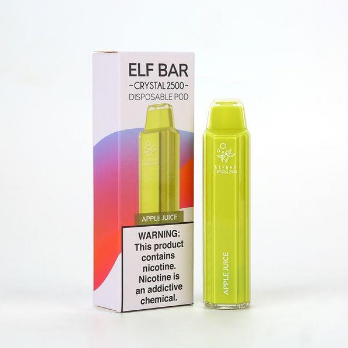 Elfbar Crystal 2500 Puff Apple Juice  en uygun fiyatlar ile eliptod.com da! Elfbar Crystal 2500 Puff Apple Juice özellikleri, fiyatı, incelemesi, yorumları ve taksit seçenekleri için hemen tıklayın!