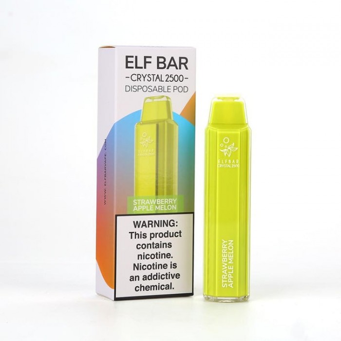 Elfbar Crystal 2500 Strawberry Apple Melon  en uygun fiyatlar ile eliptod.com da! Elfbar Crystal 2500 Strawberry Apple Melon özellikleri, fiyatı, incelemesi, yorumları ve taksit seçenekleri için hemen tıklayın!