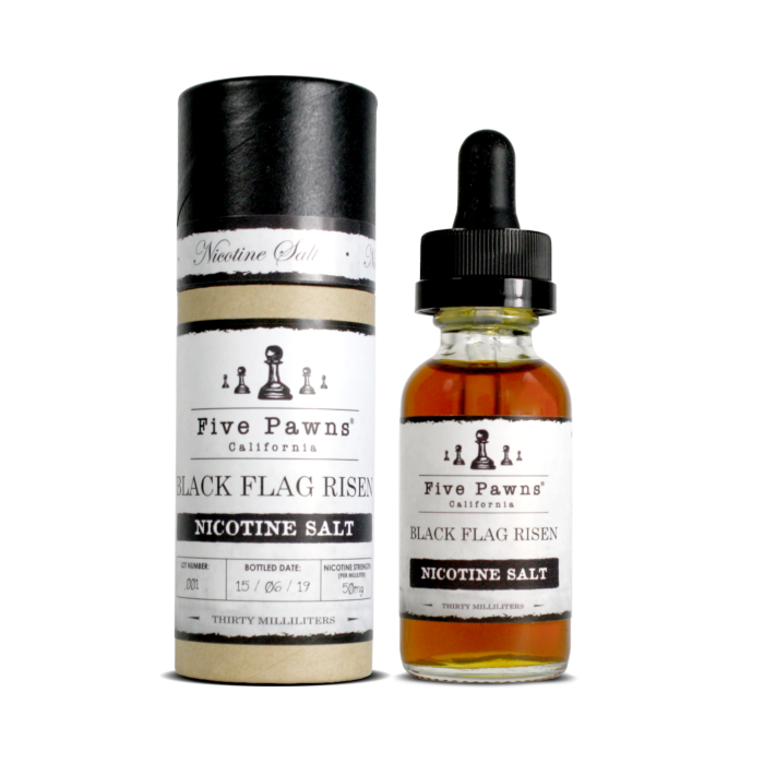 Five Pawns Black Flag Risen Salt 30ml Premium Likit  en uygun fiyatlar ile eliptod.com da! Five Pawns Black Flag Risen Salt 30ml Premium Likit özellikleri, fiyatı, incelemesi, yorumları ve taksit seçenekleri için hemen tıklayın!