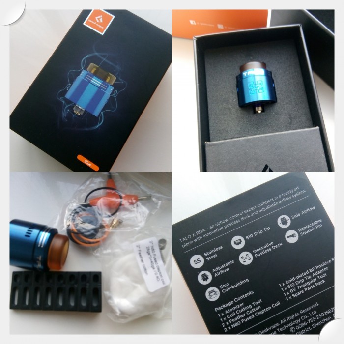 GeekVape Talo X Rda Atomizer  en uygun fiyatlar ile eliptod.com da! GeekVape Talo X Rda Atomizer özellikleri, fiyatı, incelemesi, yorumları ve taksit seçenekleri için hemen tıklayın!