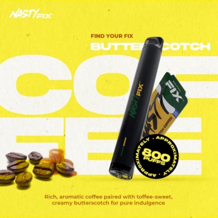 Nasty Fix 800 Butterstoch coffee  en uygun fiyatlar ile eliptod.com da! Nasty Fix 800 Butterstoch coffee özellikleri, fiyatı, incelemesi, yorumları ve taksit seçenekleri için hemen tıklayın!