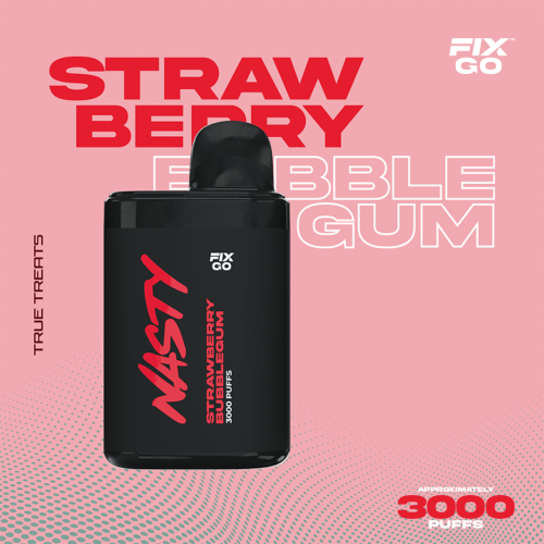 Nasty Fix Go 3000 Strawberry Bubblegum