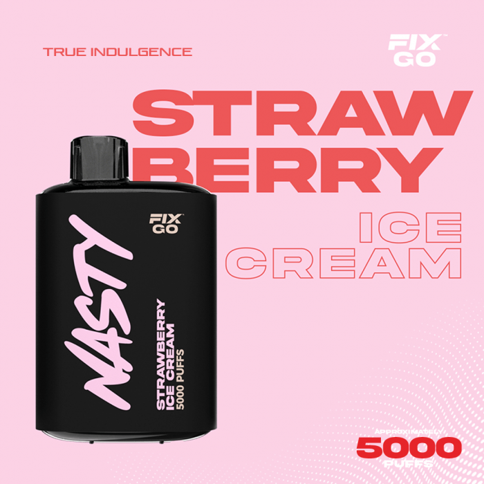 Nasty Fix Go 5000 Strawberry Icecream  en uygun fiyatlar ile eliptod.com da! Nasty Fix Go 5000 Strawberry Icecream özellikleri, fiyatı, incelemesi, yorumları ve taksit seçenekleri için hemen tıklayın!