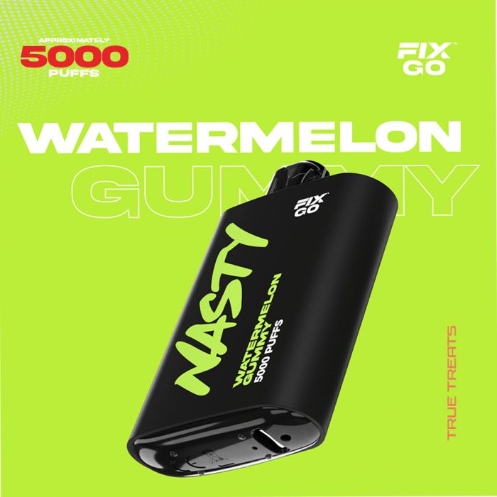 Nasty Fix Go 5000 Watermelon Gummy  en uygun fiyatlar ile eliptod.com da! Nasty Fix Go 5000 Watermelon Gummy özellikleri, fiyatı, incelemesi, yorumları ve taksit seçenekleri için hemen tıklayın!