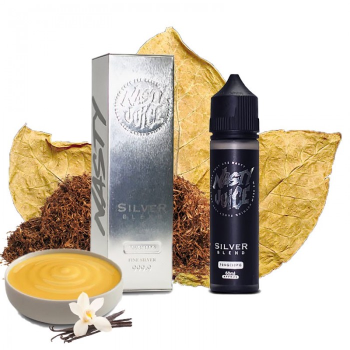 Nasty Juice Silver Blend Tobacco 60ML Premium Likit  en uygun fiyatlar ile eliptod.com da! Nasty Juice Silver Blend Tobacco 60ML Premium Likit özellikleri, fiyatı, incelemesi, yorumları ve taksit seçenekleri için hemen tıklayın!