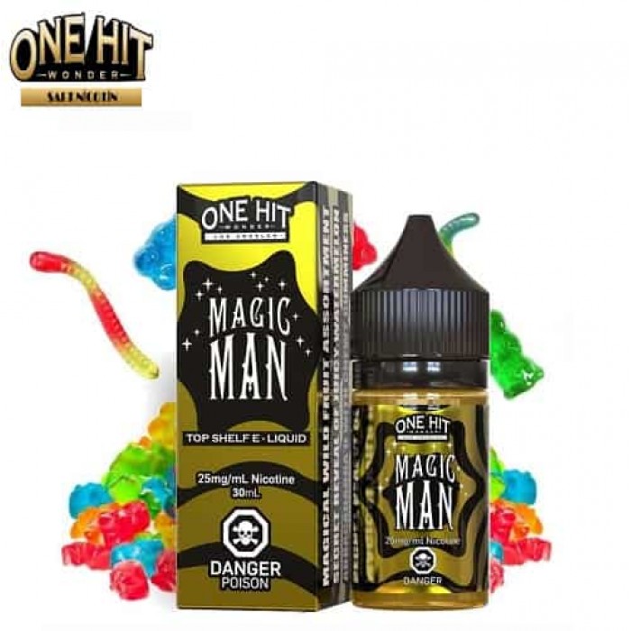 One Hit Wonder Magic Man 30ML Premium Salt Likit  en uygun fiyatlar ile eliptod.com da! One Hit Wonder Magic Man 30ML Premium Salt Likit özellikleri, fiyatı, incelemesi, yorumları ve taksit seçenekleri için hemen tıklayın!