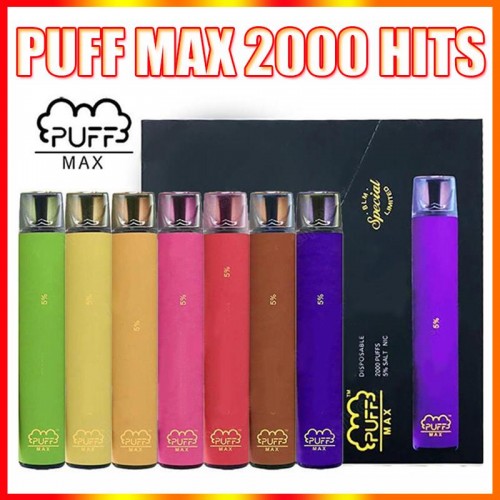 Puff Bar Max 2000 Çekim Tek Kullanımlık Elektronik Sigara Kit