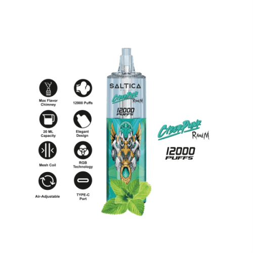 Saltica Cyberpunk 12000 Mint Menthol