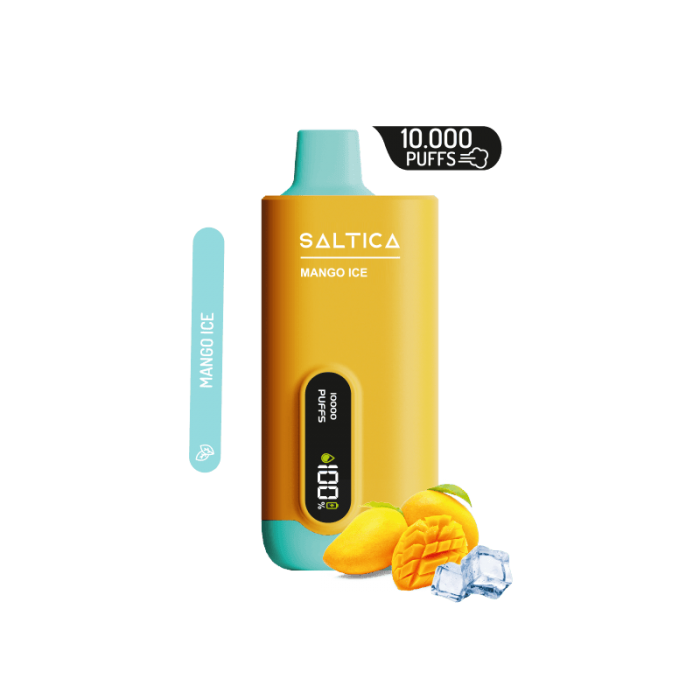 Saltica Mango Ice 10000 Çekim Ekranlı Dijital Kullan At Puff  en uygun fiyatlar ile eliptod.com da! Saltica Mango Ice 10000 Çekim Ekranlı Dijital Kullan At Puff özellikleri, fiyatı, incelemesi, yorumları ve taksit seçenekleri için hemen tıklayın!