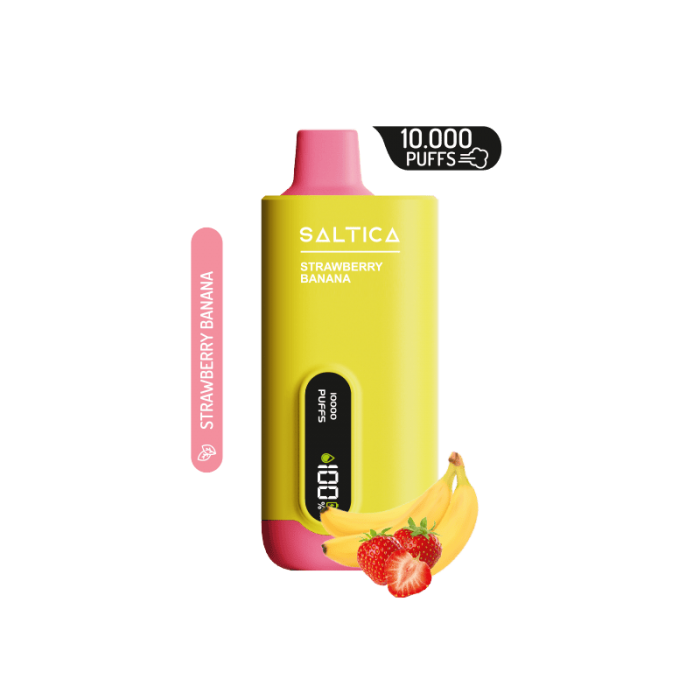 Saltica Strawberry Banana 10000 Çekim Ekranlı Dijital Kullan At Puff  en uygun fiyatlar ile eliptod.com da! Saltica Strawberry Banana 10000 Çekim Ekranlı Dijital Kullan At Puff özellikleri, fiyatı, incelemesi, yorumları ve taksit seçenekleri için hemen tı