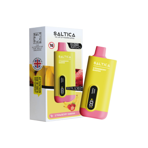 Saltica Strawberry Banana 10000 Çekim Ekranlı Dijital Kullan At Puff