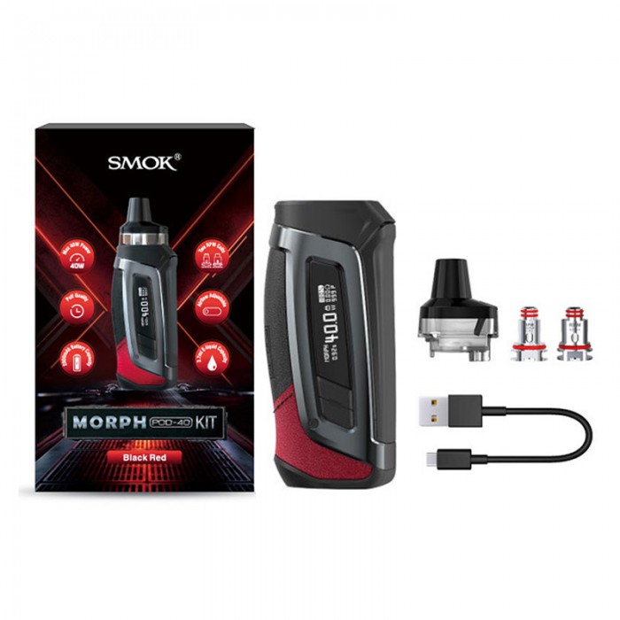 SMOK MORPH POD-40 Kit 2000mAh  en uygun fiyatlar ile eliptod.com da! SMOK MORPH POD-40 Kit 2000mAh özellikleri, fiyatı, incelemesi, yorumları ve taksit seçenekleri için hemen tıklayın!