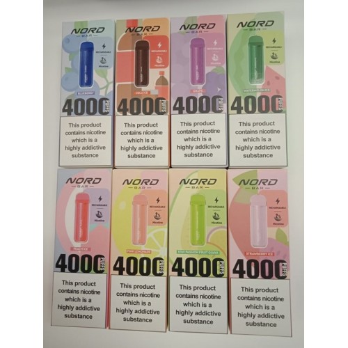 Smok Nord Bar 4000 Puff Şarj Edilebilir Tek Kullanımlık Elektronik Sigara