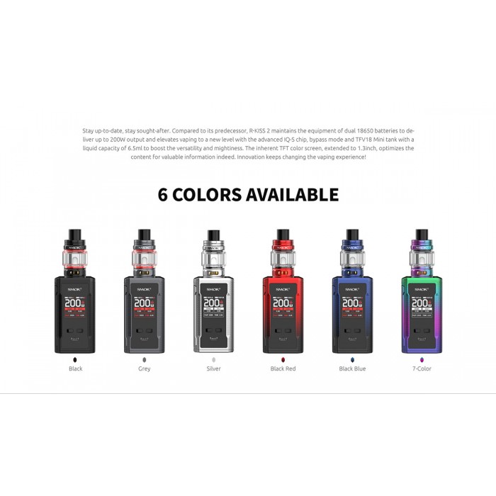 Smok R-Kiss 2 Kit  en uygun fiyatlar ile eliptod.com da! Smok R-Kiss 2 Kit özellikleri, fiyatı, incelemesi, yorumları ve taksit seçenekleri için hemen tıklayın!