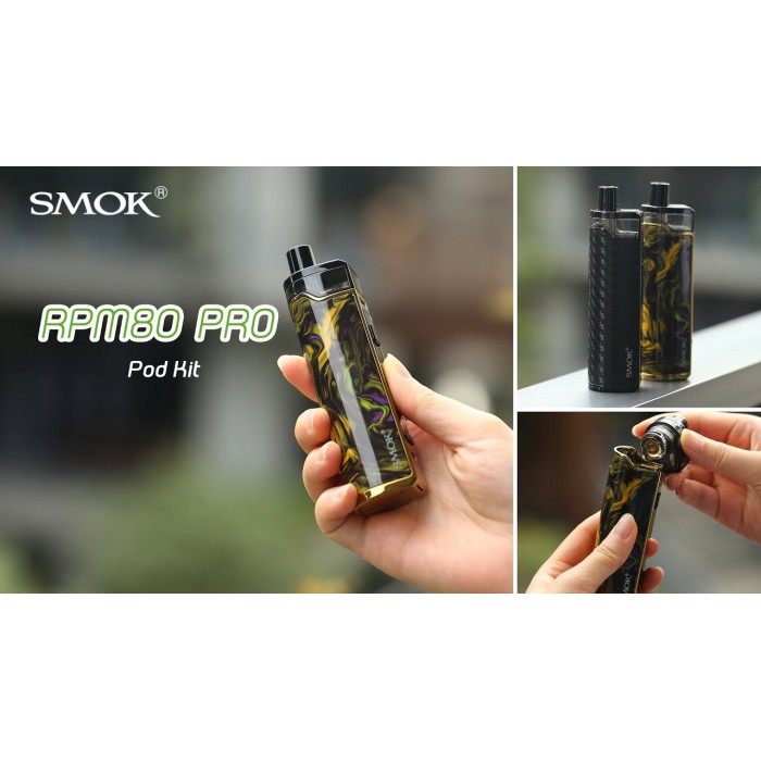 SMOK RPM 80 Pro Pod Mod Kit  en uygun fiyatlar ile eliptod.com da! SMOK RPM 80 Pro Pod Mod Kit özellikleri, fiyatı, incelemesi, yorumları ve taksit seçenekleri için hemen tıklayın!