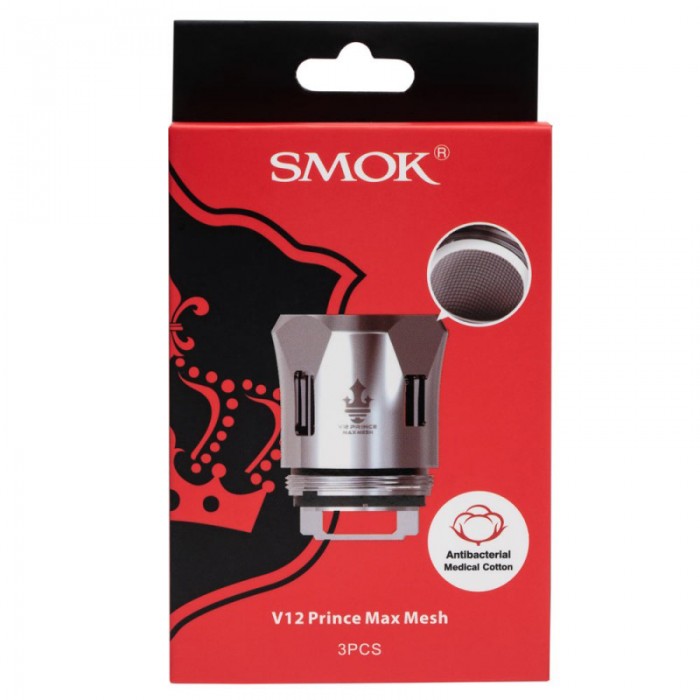 Smok TFV12 Prince Max Mesh Coil  en uygun fiyatlar ile eliptod.com da! Smok TFV12 Prince Max Mesh Coil özellikleri, fiyatı, incelemesi, yorumları ve taksit seçenekleri için hemen tıklayın!