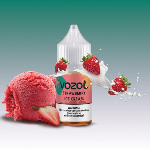 Vozol Bar Strawberry İce Cream 30 ML Salt Likit