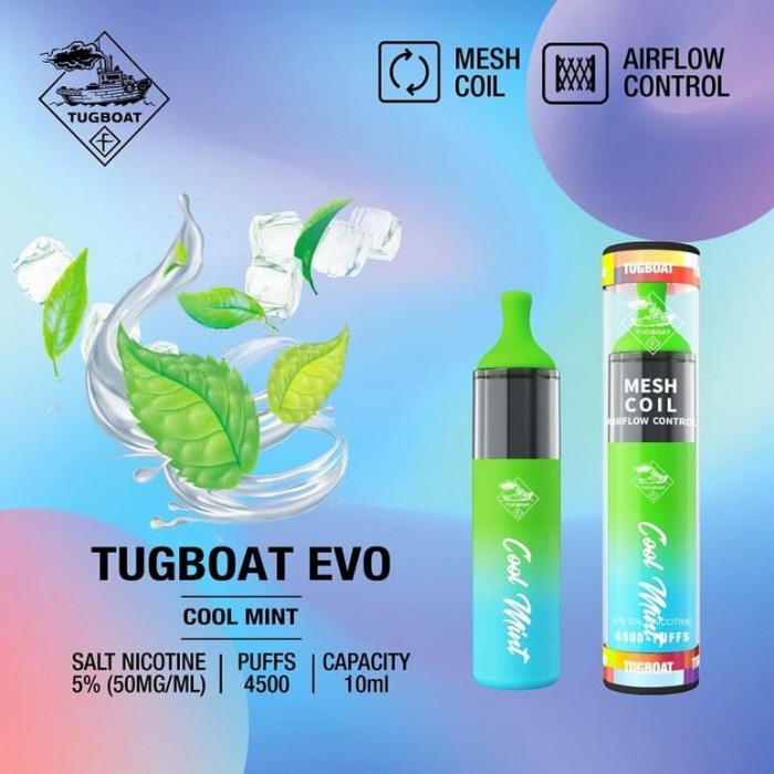 Tugboat Evo 4500 Cool Mint  en uygun fiyatlar ile eliptod.com da! Tugboat Evo 4500 Cool Mint özellikleri, fiyatı, incelemesi, yorumları ve taksit seçenekleri için hemen tıklayın!