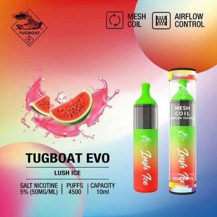 Tugboat Evo 4500 Lush ice  en uygun fiyatlar ile eliptod.com da! Tugboat Evo 4500 Lush ice özellikleri, fiyatı, incelemesi, yorumları ve taksit seçenekleri için hemen tıklayın!