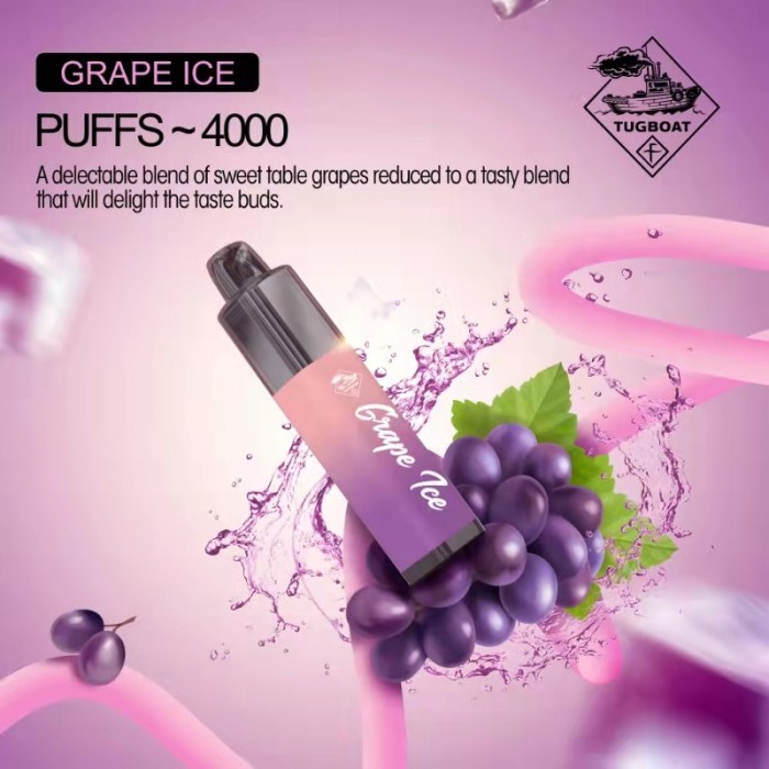 Tugboat Mega Flow 4000 Grape Ice  en uygun fiyatlar ile eliptod.com da! Tugboat Mega Flow 4000 Grape Ice özellikleri, fiyatı, incelemesi, yorumları ve taksit seçenekleri için hemen tıklayın!