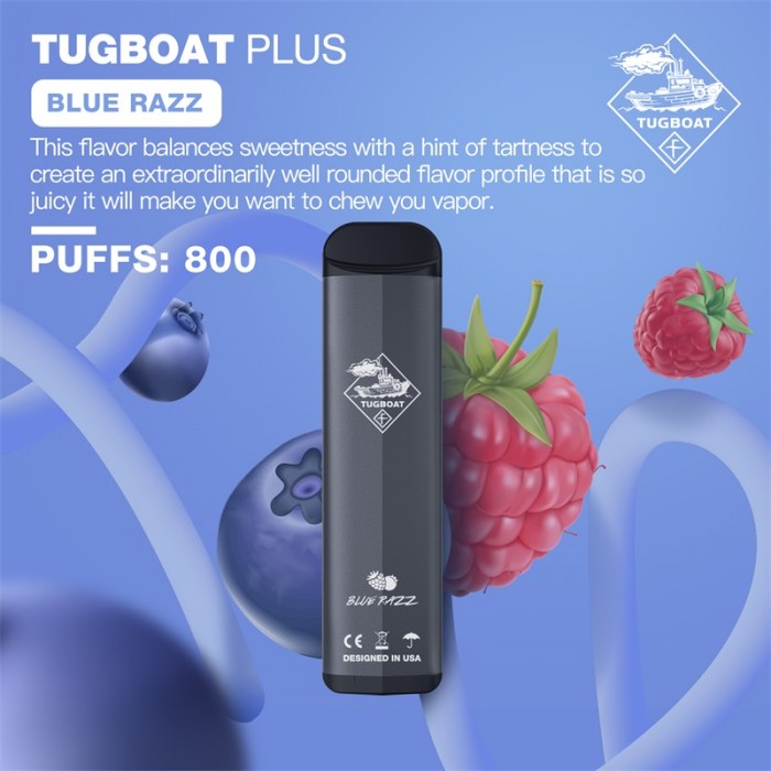 Tugboat Plus 800 Blue Razz  en uygun fiyatlar ile eliptod.com da! Tugboat Plus 800 Blue Razz özellikleri, fiyatı, incelemesi, yorumları ve taksit seçenekleri için hemen tıklayın!