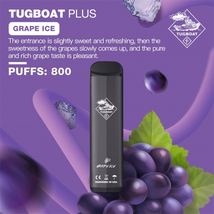 Tugboat Plus 800 Grape Ice  en uygun fiyatlar ile eliptod.com da! Tugboat Plus 800 Grape Ice özellikleri, fiyatı, incelemesi, yorumları ve taksit seçenekleri için hemen tıklayın!