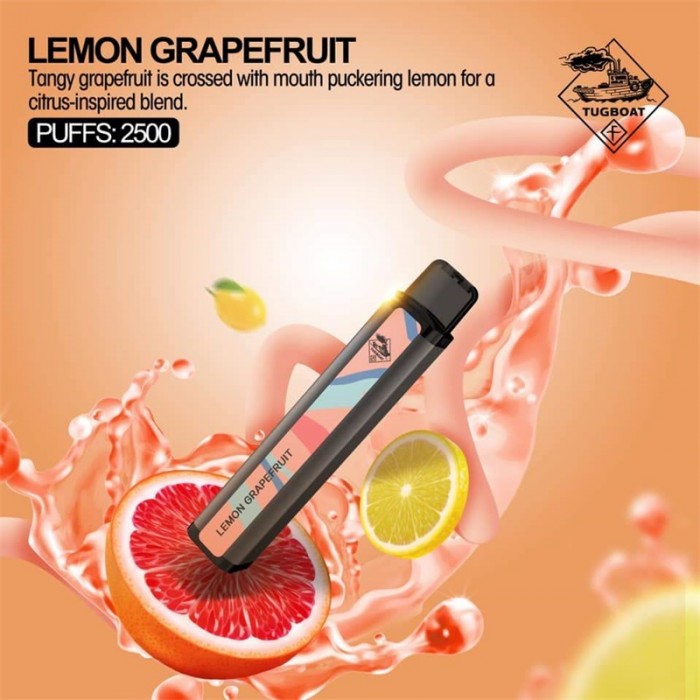 Tugboat XXL 2500 Lemon Grapefruit  en uygun fiyatlar ile eliptod.com da! Tugboat XXL 2500 Lemon Grapefruit özellikleri, fiyatı, incelemesi, yorumları ve taksit seçenekleri için hemen tıklayın!