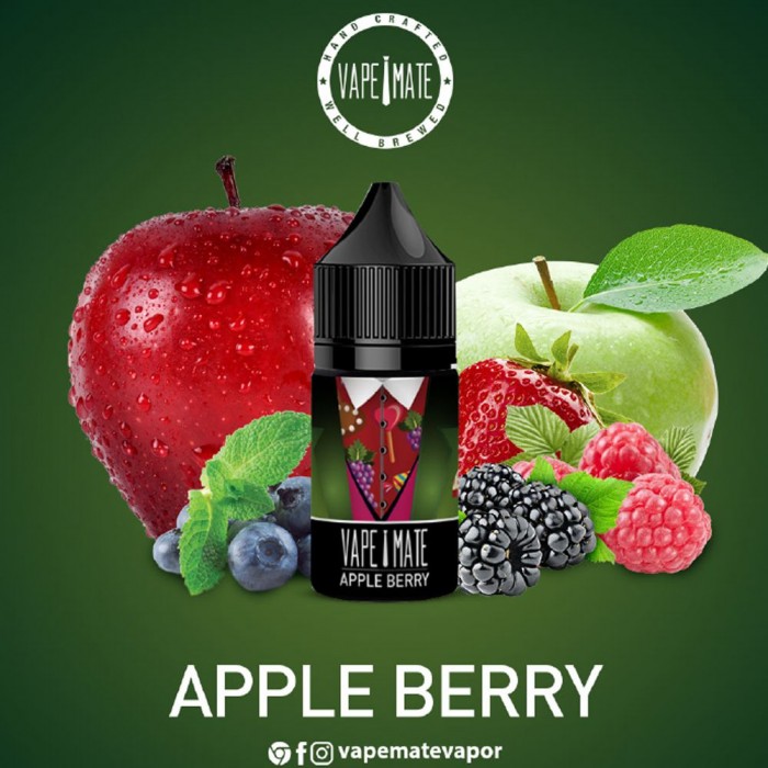 Vape Mate Apple Berry 30 ML Salt Likit  en uygun fiyatlar ile eliptod.com da! Vape Mate Apple Berry 30 ML Salt Likit özellikleri, fiyatı, incelemesi, yorumları ve taksit seçenekleri için hemen tıklayın!