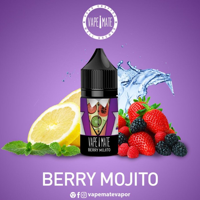 Vape Mate Berry Mojito 30 ML Likit  en uygun fiyatlar ile eliptod.com da! Vape Mate Berry Mojito 30 ML Likit özellikleri, fiyatı, incelemesi, yorumları ve taksit seçenekleri için hemen tıklayın!