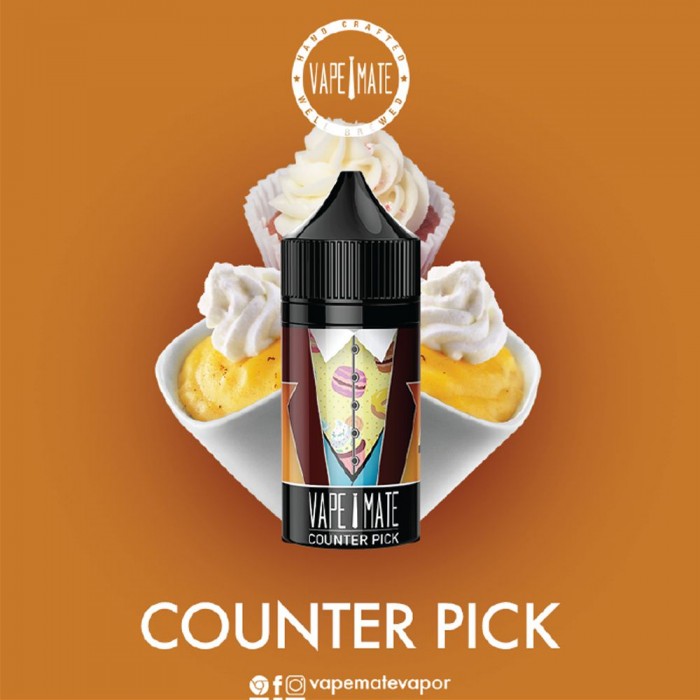 Vape Mate Counter Pick 30 ML Salt Likit  en uygun fiyatlar ile eliptod.com da! Vape Mate Counter Pick 30 ML Salt Likit özellikleri, fiyatı, incelemesi, yorumları ve taksit seçenekleri için hemen tıklayın!