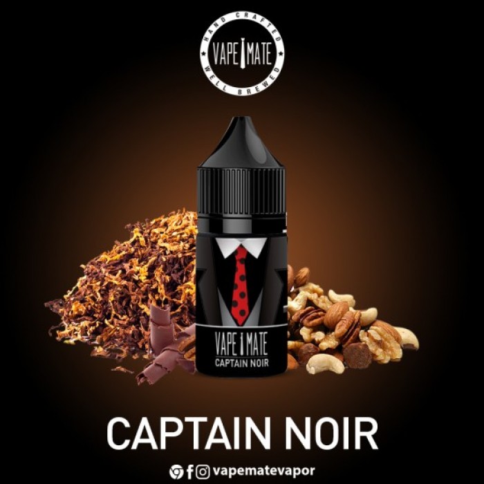 Vape Mate Captain Noir 30 ML Likit  en uygun fiyatlar ile eliptod.com da! Vape Mate Captain Noir 30 ML Likit özellikleri, fiyatı, incelemesi, yorumları ve taksit seçenekleri için hemen tıklayın!