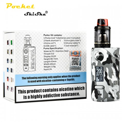 Vapor Storm Puma 200W TC  Hawk Kit