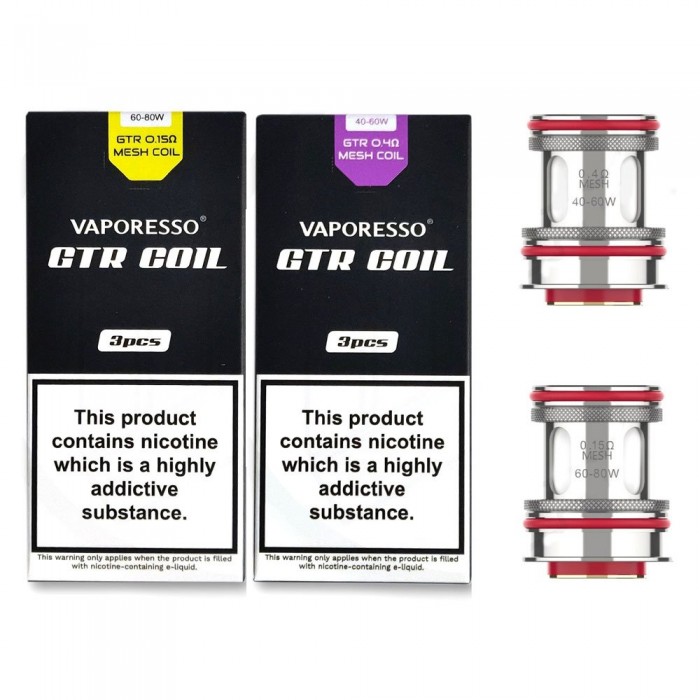 Vaporesso Gtr Coil 3 lü Paket  en uygun fiyatlar ile eliptod.com da! Vaporesso Gtr Coil 3 lü Paket özellikleri, fiyatı, incelemesi, yorumları ve taksit seçenekleri için hemen tıklayın!