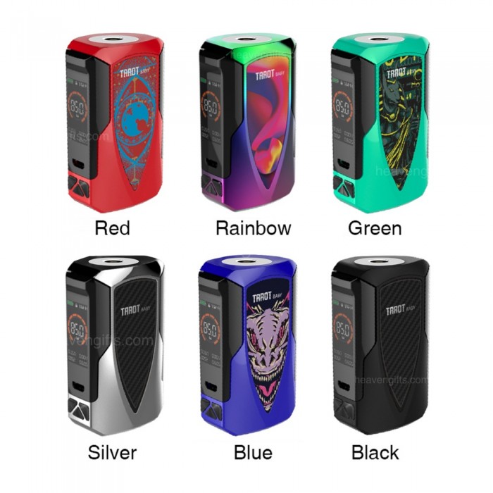 Vaporesso Tarot Baby 85W TC MOD  en uygun fiyatlar ile eliptod.com da! Vaporesso Tarot Baby 85W TC MOD özellikleri, fiyatı, incelemesi, yorumları ve taksit seçenekleri için hemen tıklayın!