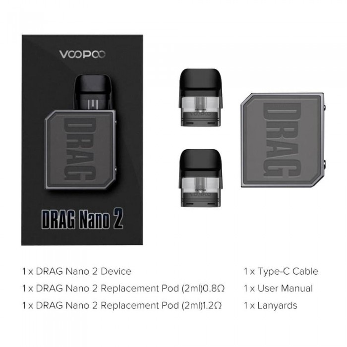 Voopoo Drag Nano 2 Pod 800mAh  en uygun fiyatlar ile eliptod.com da! Voopoo Drag Nano 2 Pod 800mAh özellikleri, fiyatı, incelemesi, yorumları ve taksit seçenekleri için hemen tıklayın!